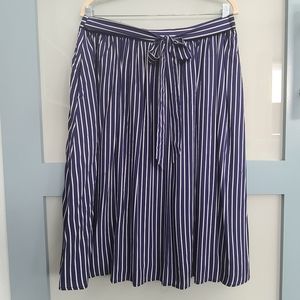 Modcloth Striped A-line Skirt (pockets!)